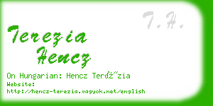 terezia hencz business card